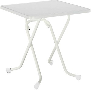 BEST Gartentisch Primo weiß rechteckig 67,0 x 67,0 x 70,0 cm
