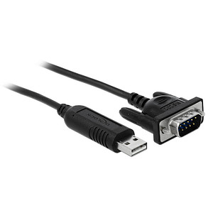 DeLOCK USB A/D-SUB 9 Adapter 1,8 m schwarz