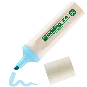 Textmarker 24 EcoLine pastellblau Keilspitze, Strichbreite 2 - 5 mm