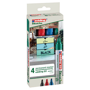 EDDING 4er Perm.-M. Edding 22 Farbs.; 1 Pack = 4 St.