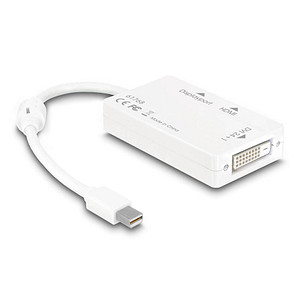 DeLOCK Mini-DisplayPort/DVI, DisplayPort, HDMI Adapter 0,16 m weiß