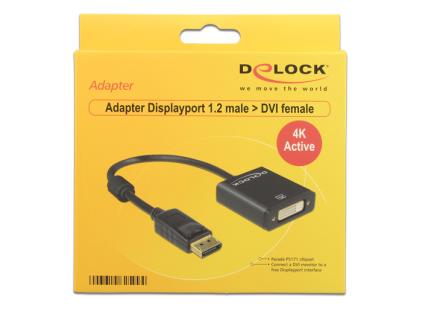 DeLOCK DisplayPort/DVI-D Adapter 0,20 m schwarz