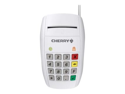 CHERRY ST-2100 Contact Smart Card Terminal weiß USB Chipkartenleser