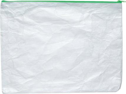 Reißverschluss-Beutel "Phat-Bag" A4 grün, mit Reißverschluss