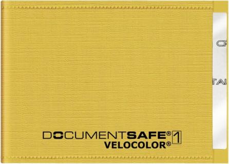 Document Safe 1, Schutzhülle passend für eine Karte, gelb, geeignet