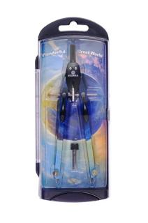 Schnellverstell-Zirkel duo-Tec schwarz Druckhebelsystem, farbiger Aufdruck