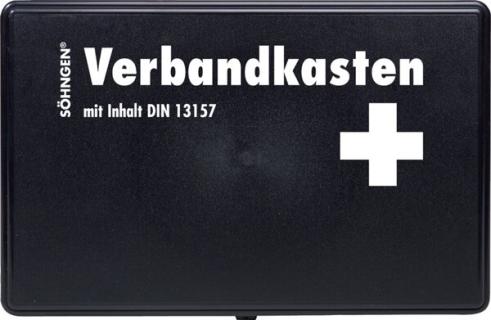 Verbandkasten KIEL KU schwarz mit Füllung Standard DIN 13157