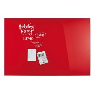 Design-Glasboards, magnetisch 1500x1000 mm, intensiv-rot