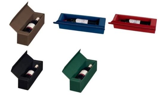 smartboxpro Wein-Präsentkarton, für 1 Flasche, braun (71600346)