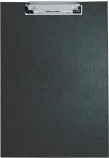 Schreibplatte A4 schwarz Spezialklammer mit Hängeöse