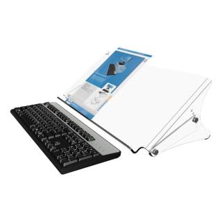 Dokumentenhalter Addit 400 acryl geeignet bis Größe A3, verstellbar