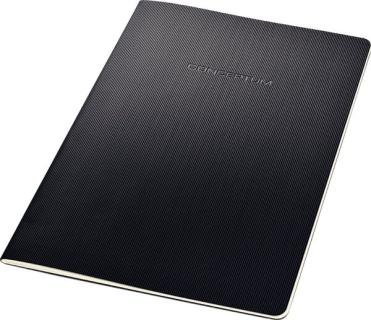 sigel Notizheft Conceptum, DIN A4, kariert, schwarz