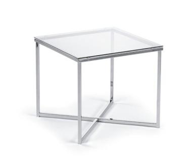 Glastisch XENIA, Chrom/Glas ESG-Sicherheitsglas