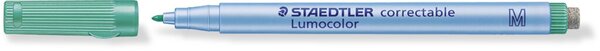Folienstift Lumocolor correct M grün ca. 1,0mm, wasserlösliche Tinte