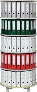 Ordner-Drehsäule 5 Etagen bis zu 120 Ordner,Ø 800mm,einzeln drehbare