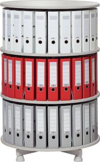 Ordner-Drehsäule 3 Etagen bis zu 72 Ordner,800mm Ø,einzeln drehbare