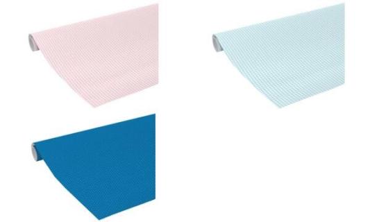 Clairefontaine Geschenkpapier Kari ert blau, auf Rolle (87001011)