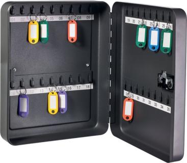 Schlüsselkasten für 36 Schlüssel, mit Zahlenschloss, anthrazit