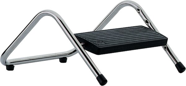 Fußstütze Tritty, Stahlrohrrahmen, glanzvernickelt, Gummifüße und
