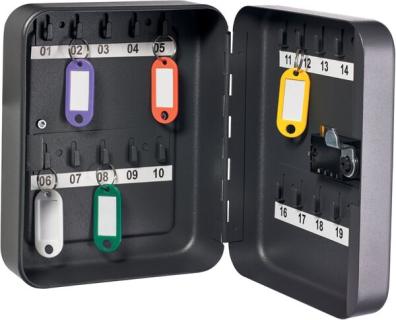 Schlüsselkasten für 20 Schlüssel, mit Zahlenschloss, anthrazit