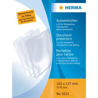 Ausweishülle 102x137 mm transparent für z.B. Reisepässe