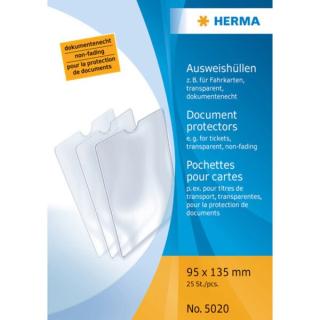Ausweishülle 95x135mm transparent für z.B. Fahrkarten