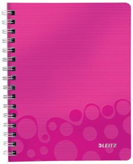 Collegeblock WOW A5 PP-Einband liniert, pink metallic