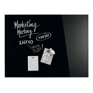 Design-Glasboards, magnetisch 1200x900 mm, tief-schwarz