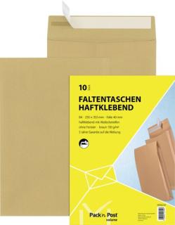 Faltentasche, B4, Haftklebung, Natron, 150g, 40mm