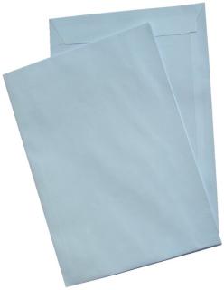 Versandtasche, FSC, C4, Haftklebung, weiß, 120g, mit grauen Inneneindruck