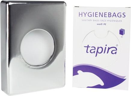 Hygienebag-Box, Wandspender, chrom 
