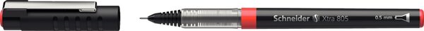 Tintenkugelschreiber XTRA 805 0,5mm, Röhrchenspitze, rot