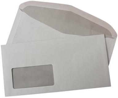 Büroring Kuvertierumschl.C6/5, 80g 114 x 229mm, Nassklebend, weiß mit
