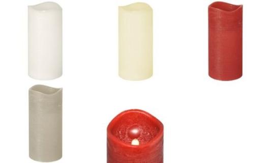 PAPSTAR LED-Stumpenkerze, Höhe: 100 mm, creme (6485354)