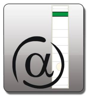 Rückenschild lang/breit selbstklebend, Farbe weiß