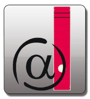 Rückenschild lang/breit selbstklebend, Farbe rot