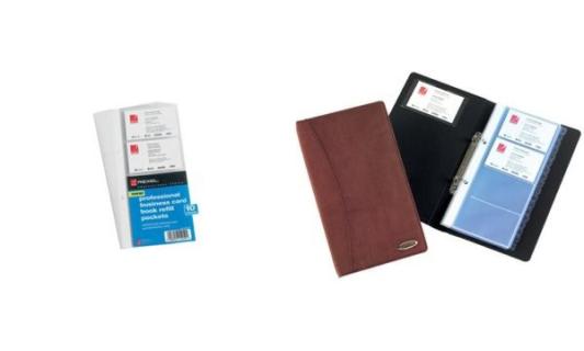 Rexel Visitenkarten-Hüllen, für 8 V isitenkarten, einreihig (51400492)