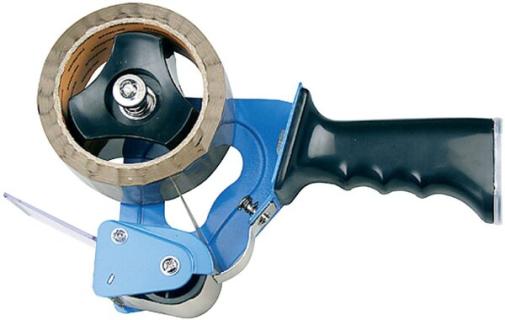 Büroring Metall Packband-Abroller, blau, für Packband Rollen 50mmx66m