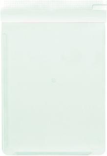 Schreibplatte A4 mit Anschlagkante links unten, weiß, breite Klemme