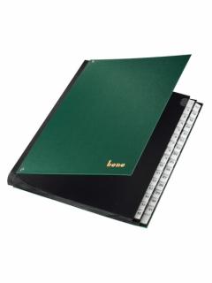 Pultordner, PP, 1-31, 31 Fächer, grün, dehnbarer Rücken