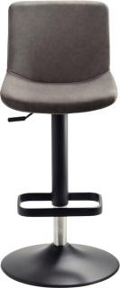 Bar/Tresenhocker 1235G Gestell schwarz schlamm gepolsterte Sitzschale
