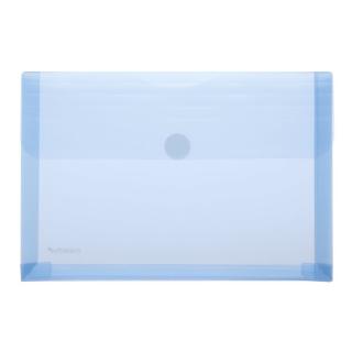 Sichttasche A5, Dehnfalte blau transparent 175 x 260 x 0 mm (HxBxT)