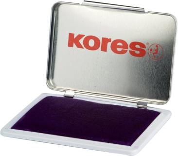 Stempelkissen 7x11cm blau getränkt, Metallgehäuse