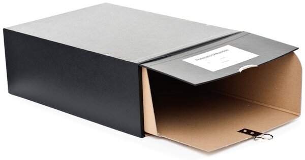 Urkundenkasten mit Schuber schwarz, inkl. beil. Verbindundsstiften und