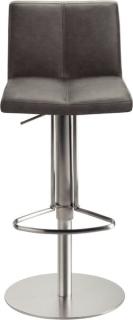 Bar-/Tresenhocker 1242 Gestell Edel- stahl gebürstet, schlamm gepolsterte