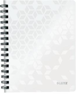 Collegeblock WOW A4, PP-Einband liniert, weiß, spiralgebunden