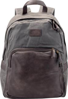 Pride&Soul Rucksack Sensation grau/braun, 44x32x16cm, Lederimitat