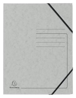 Eckspanner mit Gummizug, A4, grau ohne Klappen - Colorspan
