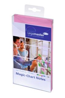 Magic Chart Notes 10 x 20 cm, rosa, haftet ohne Kleber, abwischbar,