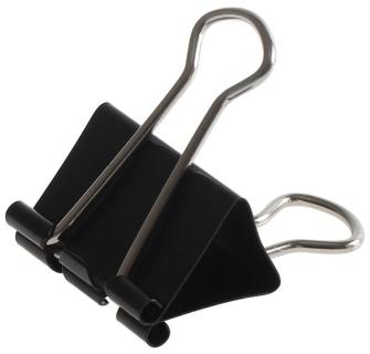 Büroring Foldbackklammern, schwarz, vernickelt 32mm lang